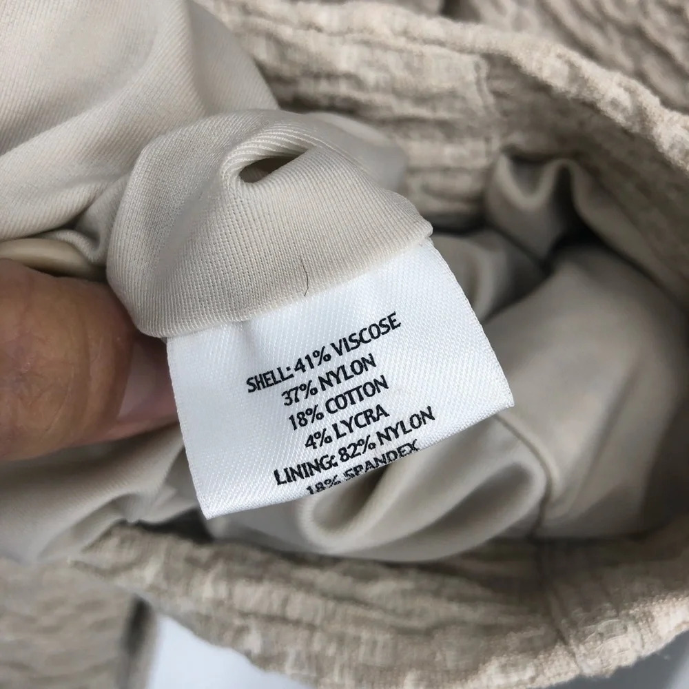 Eileen Fisher gorgeous texturized ivory stretch blazer basics staple S - Picture 6 of 7